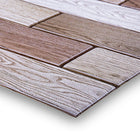 CTG Brands 3D Mixed Woodgrain Peel and Stick Wall Tiles, 11.8" x 11.8", Multicolor, 6 Pack-Packaging: includes total of 6 peel and stick wall tiles