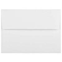 JAM Paper A6 Invitation Envelopes, 4.75 x 6.5, Strathmore Bright White Linen, 1000 Pack (3137B)-Bright white