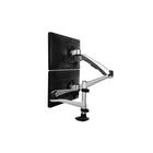 StarTech ARMDUAL30 Desk-Mount Dual Monitor Arm - Full Motion - Articulating - Stackable - Tool-less Assembly-Steel, Aluminum and Plastic