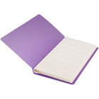 JAM Paper 72-Card Capacity Business Card Book - 4" x 7-1/4" - Purple-Use these to organize your own business cards or ones you've collected over the years