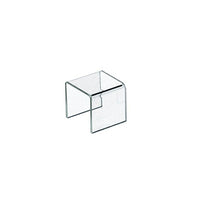 Azar Displays 2"W x 2"H x 2"D Acrylic Riser, 4 Pack (515330)-Made from 1/10" thick clear acrylic