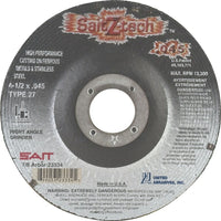 Cutting Wheel,4-1/2x.045x7/8,z-tech,zirc,type 27, 36 Pack-Qty/Pk - 36
