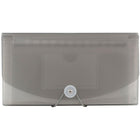 JAM Paper 13-Pocket Expanding File with Button & String Closure, Check Size, 5" x 10.5", Smoke Grey, 2 Pack (221618981z)-Envelopes are 5" x 10.5"