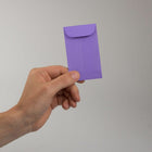 JAM Paper #3 Coin Business Coloured Envelopes - 2.5" x 4.25" - Violet Purple Recycled - 50 Pack-Quantity : 50 Envelopes per Pack