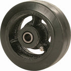 Mold-on Rubber Wheels, Tread Width", 2 1/2, Mold-on Wheels, Bearing Type, Roller, 3 Pack-Wheel Diameter" - 6