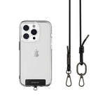 SwitchEasy MagEasy Strap Card with Detachable Neckstrap and Phone Lanyard - 6mm Strap - Black-Adjustable length for ease of use