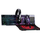 Marvo Scorpion 4-in-1 Keyboard, Mouse, Headset and Mouse Pad Gaming Starter Kit-Rainbow mixed colours backlight keyboard