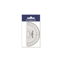 Staedtler Protractor, Tinted Plastic 4", 100mm, 180 degrees with Beveled Edges-4" - 100mm, 180 degrees