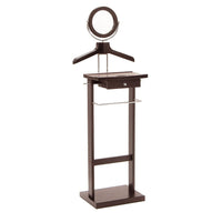 Winsome Valet Stand with Wood Base, Espresso-Valet stand for great clothing and accessory organization
