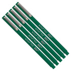 Marvy Uchida Ultra Fine Felt-Tip Pen - Burgundy - 5 Pack-Colour: Green