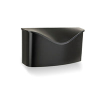Umbra Postino Mailbox, Black-Wall-mount mailbox with hinged lid