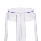 Flash Furniture 25.75" High Transparent Counter Height Stool-Counter Height