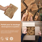 Reliabag Honeycomb Cushion Wrap Packing Paper - 15" x 400'-Flat on the roll and expands when in use to have 80% less storage space compared to traditional plastic cushion wrap
