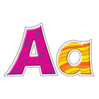 TREND Friendly Combo Ready Letters, 4", Patchwork-Contemporary font easy to read from a distance