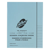 Hilroy School Exercise Book - 1/2 Plain & 1/2 Ruled - 40 Pages - 25 Pack-20 sheets: 7-1/8" x 9-1/8"