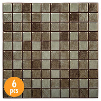 Truu Design 3D Square Peel and Stick Wall Tiles, 11.8 x 11.8 inches, Metallic Gold, 6 Pieces-Set: comes in a box of 6 premium quality wall tiles, suitable for smooth and clean surfaces