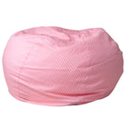 Flash Furniture Oversized Light Pink Dot Bean Bag Chair-Oversized Bean Bag