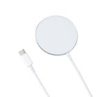 Powerology 5 Ft Cable Charging Pad with MagSafe - White-Premium metallic finish