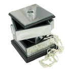 Elegance Mirrored Jewelry Organizer 3 Compartments-4