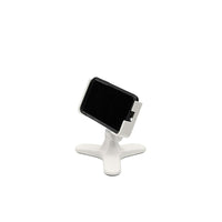 WeatherTech DeskFone Two View - White-Cell phone holder for desk or table-top use