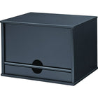 Victor Range-tout de bureau en bois, noir minuit (4720-5)-Quatre tablettes pleine grandeur pour vos fichiers