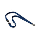 Durable Lanyard With Safety Release - Navy Blue - 10 Pack-Blue
