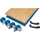 Mobile Cabinet Benches, Cabinet, Steel, Hardwood-ASSEMBLY KITS - Triple