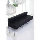 Flash Furniture HERCULES Imagination Series Contemporary Black Leather Middle Chair-Black LeatherSoft Upholstery