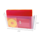 Staples Wall File Pocket - Legal Size - Clear-Colour: Clear, Material: Plastic
