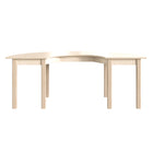 Flash Furniture Bright Beginnings Commercial Grade Wooden Half Circle Preschool Classroom Activity Table (MKME088015)-Commercial Grade Half Circle Wooden Classroom Activity Table