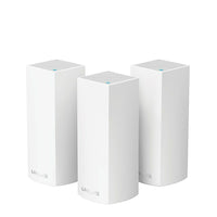 Linksys WHW0303-CA, AC2200 Triband, Intelligent Whole Home Mesh WiFi System, White, 3 Pack-Tri-Band AC2200 (867 Plus 867 Plus 400 Mbps) with MU-MIMO and 256 QAM