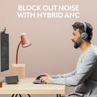 Logitech Zone 950 Premium Noise Canceling Headset with Hybrid ANC - Graphite-Premium Personalized Audio: Enjoy outstanding audio quality with large 40 mm speakers, use the personal EQ feature in the Logi Tune mobile app to set sound to your preferences