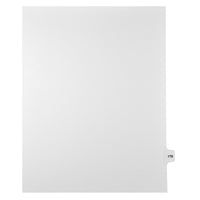 Mark Maker Legal Tabs - Letter Size - White - 1/15th cut - 25 tabs per package - 5 packages Pack - Number 178-White Single Tabs