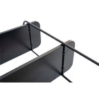 Can-Bramar Modernatta 3 Tier Wall Mounted Bookcase - Matte Black-Total dimentions of each shelf: 41.34" x 7.3"