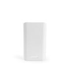 Poppin Small Desk Organizer - White-Equipped with three separate compartments