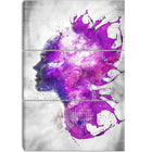 Designart Explosive Portrait Street Art Canvas Artwork, (PT3603-3P)-Print