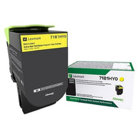 Lexmark CS/X417/517 Yellow High Yield Return Program Toner Cartridge (71B1HY0)-Yellow