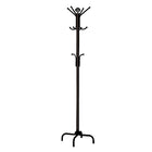 Monarch Specialties 2019 Coat Rack - Black Metal-19"L x 19"W x 70"H