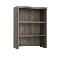 Sauder 433680 Aspen Post Library Hutch - Pebble Pine-Attaches to Library Base 433679 or Lateral File 433678.