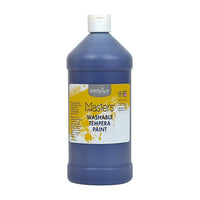 Little Masters Non-toxic 32 oz. Washable Paint, Violet, 6 Pack-Colour: Violet