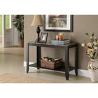Monarch Specialties 7983S Accent Table - 44"L/Espresso Marble Top-Open bottom shelf for added storage or displaying your favourite pieces