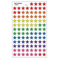 Trend Enterprises SuperShapes Stickers, Star Smiles, 8000 Pack-Design: Stars, smile