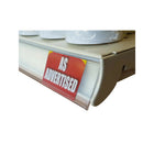 Eddie's Data Strip For C Channel Shelving - 1-1/4" H x 48" L - White - 25 Pack-Data Strip for Shelf