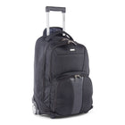 Bugatti Gregory Polyester Backpack On Wheels, Black-Dimensions: 20.5 "(H) x 13"(L) x 10"(W)