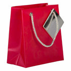 JAM Paper Opaque Shopping Bags - Mini - 5 3/4 x 5 3/4 x 2 1/2 - Red - 100 Pack-Color: Red