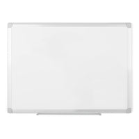 MasterVision Earth Recycled Magnetic Dry-Erase White Board - 36" x 48" - Aluminum Frame-Magnetic porcelain dry erase surface is ghost and scratch resistant
