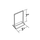 Azar Displays 7" x 5" Vertical Top Load Acrylic Sign Holder, Clear, 10 Pack (142710)-Cards can be inserted back to back for easy viewing