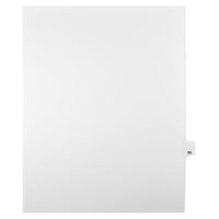 Mark Maker Legal Exhibit Index Tab White Single Tabs, 1/25th Cut, Letter Size, No Holes, Number 93, 25 Pack-White Single Tabs, 1/25th Cut