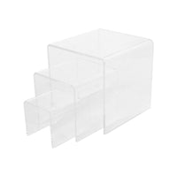 Wamaco Acrylic Square Risers - 2 Sets of 3 Risers-Ideal for displaying jewelry or other merchandise