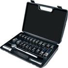 Aurora Tools Drive Metric Socket Set, 24-Piece, 3/8"-Chrome vanadium steel for extra strength and durability